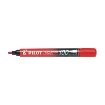 Pilot Permanent Marker 100 evidenziatore 1 pezzo Rosso Punta sottile