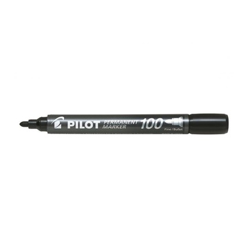 Pilot Permanent Marker 100 evidenziatore 1 pezzo Nero Punta sottile