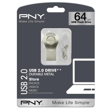 PNY Attaché i 64GB USB 2.0 Tipo-A Oro
