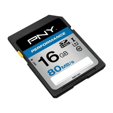 PNY SDHC 16GB Performance 80MB/s