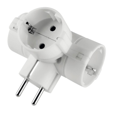 Poly Pool PP2350 Adattatore per presa di corrente Tipo C (Europlug) Bianco