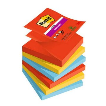 Post-it 7100258797 pouch autoadesiva Quadrato Multicolore 90 fogli Autoadesivo