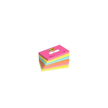 Post-it 7100259224 pouch autoadesiva Rettangolo Blu Verde Arancione Rosa 100 fogli Autoadesivo