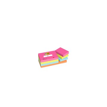 Post-it 7100259506 pouch autoadesiva Rettangolo Blu Verde Arancione Rosa 100 fogli Autoadesivo