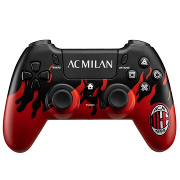 Acp40179 periferica di gioco nero, rosso bluetooth/usb gamepad analogico/digitale pc, playstation 4, playstation 5