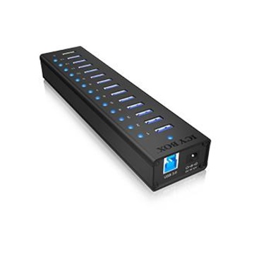 RaidSonic ICY BOX IB-AC6113 USB 3.0 (3.1 Gen 1) Type-B 5000Mbit/s Nero