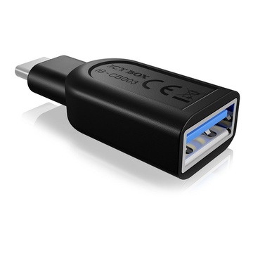 Icy box usb 3.0 c usb 3.0 a nero