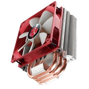 Raijintek Themis Processore Refrigeratore 12 cm Rame, Metallico, Rosso