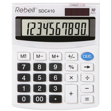 Rebell SDC 410 calcolatrice Desktop Calcolatrice di base Bianco