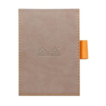 Rhodia Notepad cover + notepad N°11 quaderno per scrivere A7 80 fogli Grigio talpa