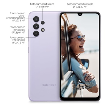 Samsung Galaxy A32 128GB 6.4” FullHD+ Doppia SIM Awesome Violet