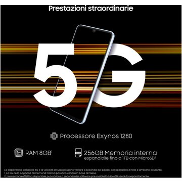 Samsung Galaxy A53 5G Display 6.5” FullHD+ Doppia SIM 256 GB Awesome Peach