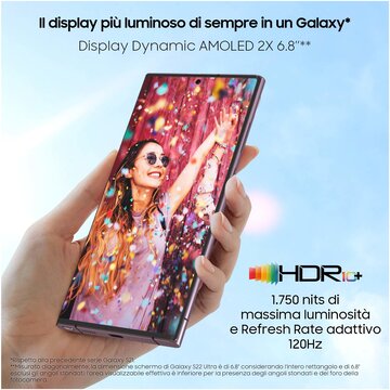 Samsung Galaxy S22 Ultra 5G 6.8'' 512 GB Doppia SIM Phantom Black