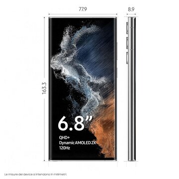Samsung Galaxy S22 Ultra 5G 6.8'' Doppia SIM Phantom White