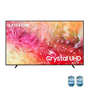 Tv crystal uhd 4k 65” ue65du7170uxzt smart tv wi-fi black 2024 processore crystal 4k 4k upscaling slim look design ots lite