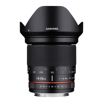 Samyang 20mm f/1.8 ED AS UMC SLR Canon M