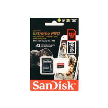 SanDisk Micro SDXC Extreme Pro Mobile 128GB 170MB + adattatore SD