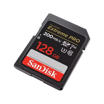 SanDisk 128GB Extreme PRO SDXC Classe 10 UHS-I per video 4K lettura 200mbs scrittura 90mbs V30