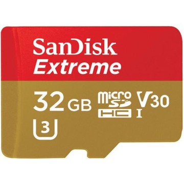 SanDisk 32GB Extreme MicroSDHC V30 100MB/S UHS-I Classe 10