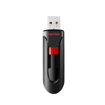 SanDisk Cruzer Glide 64GB USB 2.0 Tipo-A Nero, Rosso