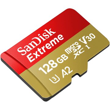 SanDisk Extreme 128 GB MicroSDXC + Adattoatore SD