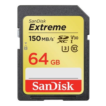 SanDisk 64GB Extreme SDXC Classe 10 UHS-I
