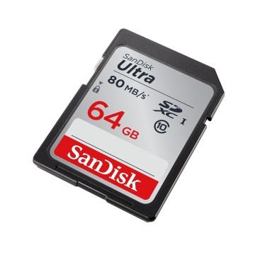 SanDisk Ultra SDXC UHS-I 64GB 80MB/s Cl. 10 SDSDUNC-064G-GN6IN