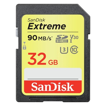 SanDisk SD 32GB Extreme UHS-I 90MB/s Classe10 U3 V30