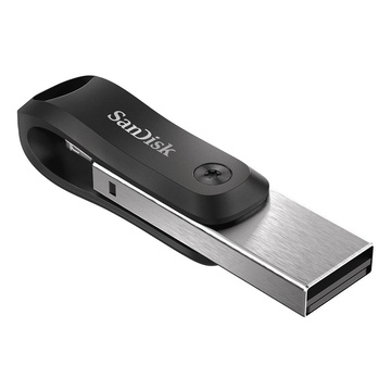 SanDisk SDIX60N-064G-GN6NN USB 64 GB USB A / Lightning 3.2 Gen 2 Nero, Argento