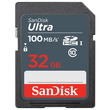 SanDisk Ultra 32GB SDHC Mem Card 100MB/s UHS-I Classe 10