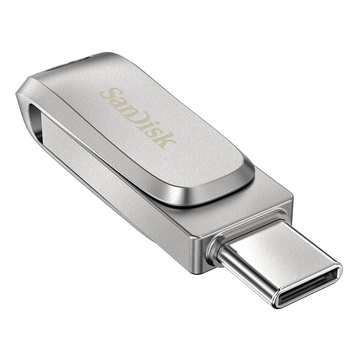 SanDisk Ultra Dual Drive Luxe USB 256 GB USB Type-A / USB Type-C 3.2 Inox