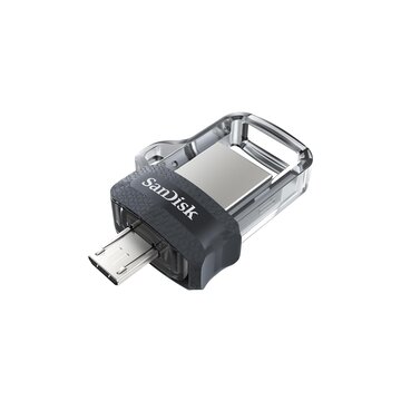 Ultra dual m3.0 unità flash usb 32 gb usb type-a / micro-usb 3.2 gen 1 (3.1 gen 1) nero, argento, trasparente