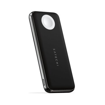 Quatro 10000 mah carica wireless nero, argento