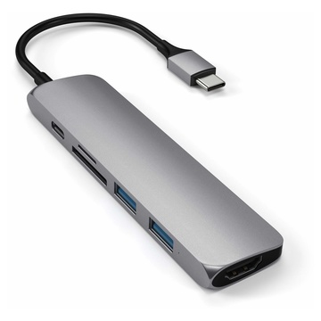 Satechi ST-SCMA2M hub di interfaccia USB 3.2 Gen 1 (3.1 Gen 1) Type-C 104 Mbit/s Argento