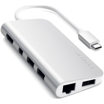 Satechi ST-TCMM8PAS Cablato USB 3.2 Gen 1 Type-C Argento