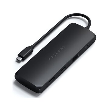 Satechi ST-UCHSEK replicatore di porte e docking station per notebook Cablato USB 3.2 Gen 2 (3.1 Gen 2) Type-A Nero