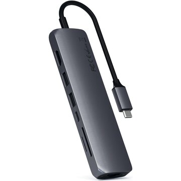 Satechi ST-UCSMA3M Hub di interfaccia USB 3.2 Gen 1 Type-C 5000 Mbit/s Grigio