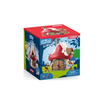 Schleich The Smurfs Smurf house with 2 figurines