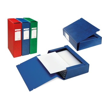 67312007 archivio 3l scatola per la conservazione di documenti cartoncino, pvc blu