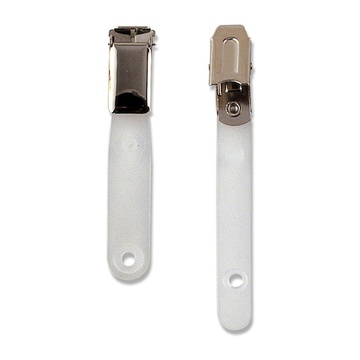 Sei rota Pinzette Pass Clip per badge Metallico, Bianco 100 pezzo(i)