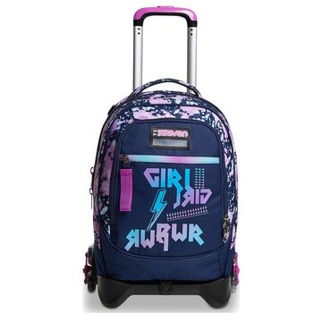 Jack-3wd trolley zaino blu, rosa, viola poliestere