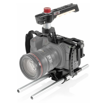 Shape C4KROD Gabbia per videocamera con sistema di aste da 15 mm per Blackmagic Pocket Cinema 6K e 4K Nero