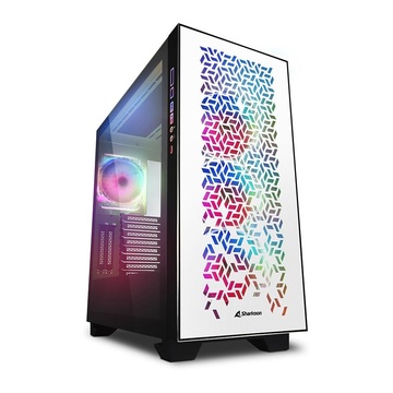 Sharkoon ELITE SHARK CA300H Tower RGB,Bianco