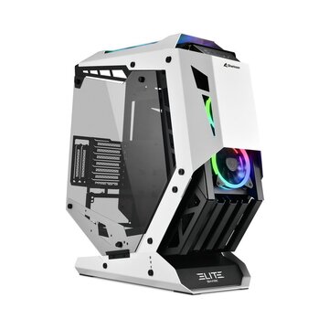 Sharkoon ELITE SHARK CA700 Tower ATX Nero, Bianco