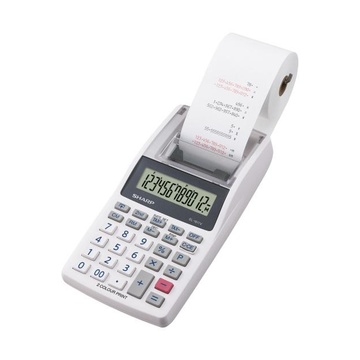 Sharp EL-1611V Calcolatrice finanziaria Grigio, Bianco