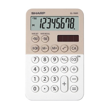 Sharp EL-760R Calcolatrice finanziaria Beige, Bianco