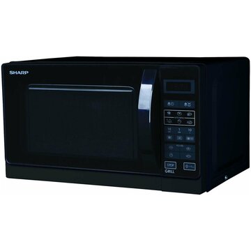 Sharp R-742BKW forno a microonde Superficie piana Microonde con grill 25 L 900 W Nero