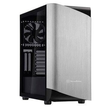 Silverstone SETA A1 Midi Tower Nero, Argento