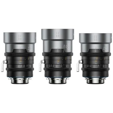 SIRUI Set IronStar t/1.9 1.5X Anamorphic Full Frame Cine (75mm,100mm,135mm) Blue Flare EF/PL