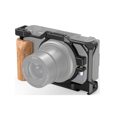 SmallRig 2937 Gabbia con impugnatura in legno per Sony ZV1